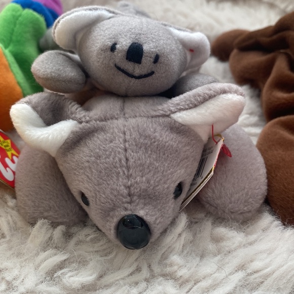Beanie babies and matching teenies. Inch inchworm, Mel  koala, Chocolate Moose. - Picture 3 of 4